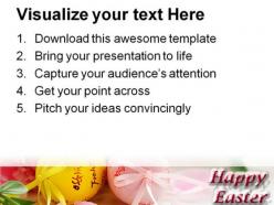Easter eggs and spring flowers festival powerpoint templates and powerpoint backgrounds 0311