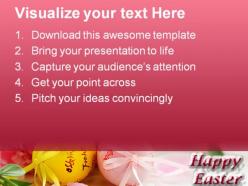 Easter eggs and spring flowers festival powerpoint templates and powerpoint backgrounds 0311