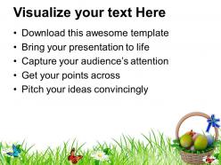 Easter eggs basket to gift powerpoint templates ppt themes and graphics 0313