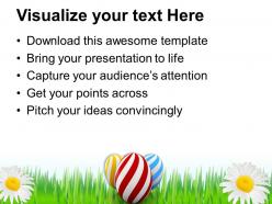 Easter eggs bunny festival of colors and joy powerpoint templates ppt backgrounds for slides