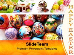 Easter eggs with excellent design powerpoint templates ppt themes and graphics 0313