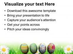 Easter holiday background with eggs in grass powerpoint templates ppt backgrounds for slides