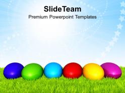 Easter holiday different color of powerpoint templates ppt backgrounds for slides