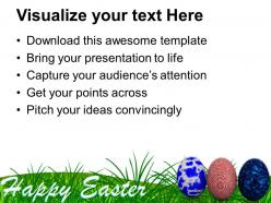 Easter multicolored eggs with bright theme powerpoint templates ppt themes and graphics 0313