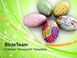 Easter sermon series circular eggs festival powerpoint templates ppt backgrounds for slides