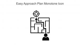 Easy Approach Plan Monotone Icon In Powerpoint Pptx Png And Editable Eps Format