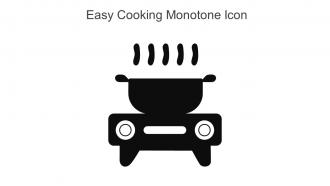 Easy Cooking Monotone Icon In Powerpoint Pptx Png And Editable Eps Format