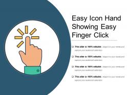 Easy icon hand showing easy finger click