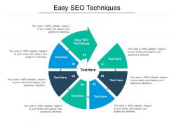 Easy seo techniques ppt powerpoint presentation icon sample cpb