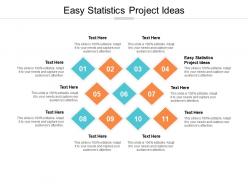 Easy statistics project ideas ppt powerpoint presentation summary visuals cpb
