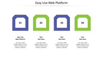 Easy use web platform ppt powerpoint presentation gallery master slide cpb