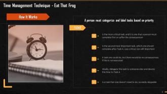 Eat That Frog A Technique To Stop Procrastination Training Ppt