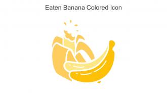 Eaten Banana Colored Icon In Powerpoint Pptx Png And Editable Eps Format