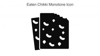Eaten Chikki Monotone Icon In Powerpoint Pptx Png And Editable Eps Format
