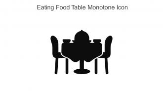 Eating Food Table Monotone Icon In Powerpoint Pptx Png And Editable Eps Format