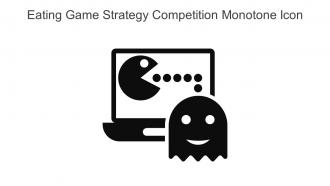 Eating Game Strategy Competition Monotone Icon In Powerpoint Pptx Png And Editable Eps Format