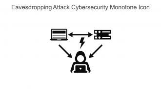 Eavesdropping Attack Cybersecurity Monotone Icon In Powerpoint Pptx Png And Editable Eps Format
