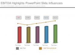 Ebitda highlights powerpoint slide influencers