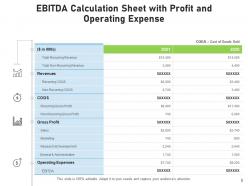 Ebitda representing depreciation amortization calculator calculation