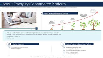 Ebusiness platform investor funding elevator about emerging ecommerce platform