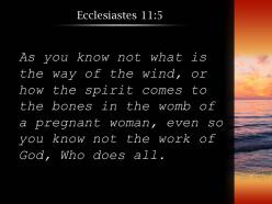Ecclesiastes 11 5 the body is formed in a mother powerpoint church sermon