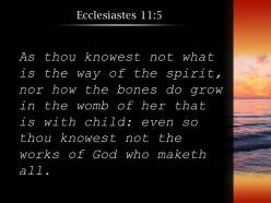 Ecclesiastes 11 5 the body is formed in a mother powerpoint church sermon