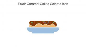 Eclair Caramel Cakes Colored Icon In Powerpoint Pptx Png And Editable Eps Format