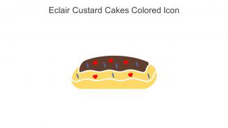 Eclair Custard Cakes Colored Icon In Powerpoint Pptx Png And Editable Eps Format