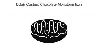 Eclair Custard Chocolate Monotone Icon In Powerpoint Pptx Png And Editable Eps Format