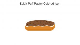 Eclair Puff Pastry Colored Icon In Powerpoint Pptx Png And Editable Eps Format