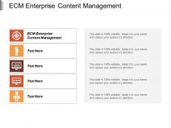 Ecm enterprise content management ppt powerpoint presentation gallery inspiration cpb
