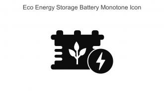 Eco Energy Storage Battery Monotone Icon In Powerpoint Pptx Png And Editable Eps Format