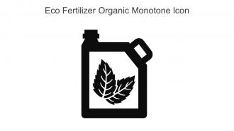 Eco Fertilizer Organic Monotone Icon In Powerpoint Pptx Png And Editable Eps Format