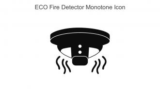 ECO Fire Detector Monotone Icon In Powerpoint Pptx Png And Editable Eps Format