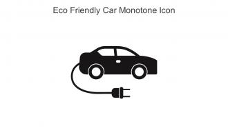 Eco Friendly Car Monotone Icon In Powerpoint Pptx Png And Editable Eps Format