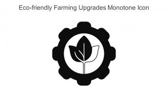 Eco Friendly Farming Upgrades Monotone Icon In Powerpoint Pptx Png And Editable Eps Format