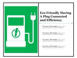 Eco friendly having a plug connected and efficiency