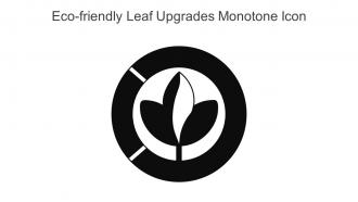 Eco Friendly Leaf Upgrades Monotone Icon In Powerpoint Pptx Png And Editable Eps Format