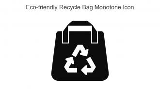 Eco Friendly Recycle Bag Monotone Icon In Powerpoint Pptx Png And Editable Eps Format