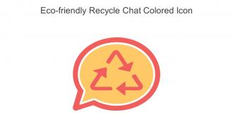 Eco Friendly Recycle Chat Colored Icon In Powerpoint Pptx Png And Editable Eps Format