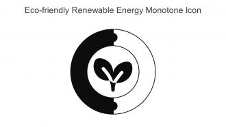 Eco Friendly Renewable Energy Monotone Icon In Powerpoint Pptx Png And Editable Eps Format
