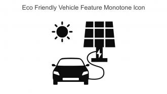 Eco Friendly Vehicle Feature Monotone Icon In Powerpoint Pptx Png And Editable Eps Format