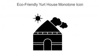 Eco Friendly Yurt House Monotone Icon In Powerpoint Pptx Png And Editable Eps Format