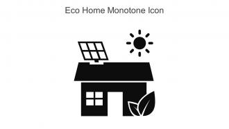 Eco Home Monotone Icon In Powerpoint Pptx Png And Editable Eps Format