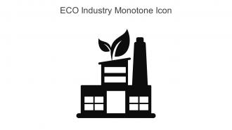 ECO Industry Monotone Icon In Powerpoint Pptx Png And Editable Eps Format