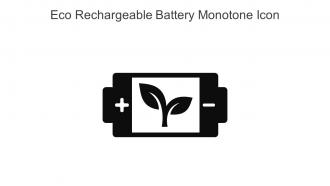 Eco Rechargeable Battery Monotone Icon In Powerpoint Pptx Png And Editable Eps Format