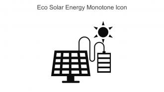 Eco Solar Energy Monotone Icon In Powerpoint Pptx Png And Editable Eps Format