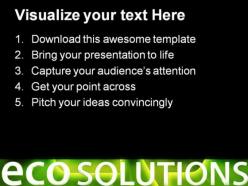 Eco solutions environment powerpoint templates and powerpoint backgrounds 0211