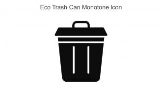Eco Trash Can Monotone Icon In Powerpoint Pptx Png And Editable Eps Format