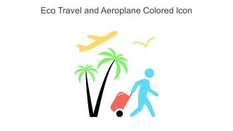Eco Travel And Aeroplane Colored Icon In Powerpoint Pptx Png And Editable Eps Format